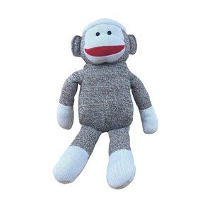 Sock Monkey Plush Classic Retro Hat 14"